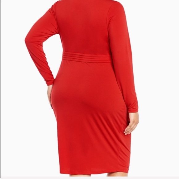 Torrid lipstick red bodycon dress 2X plus size - Picture 3 of 6